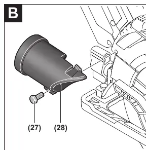 Dust extraction adapter mounting