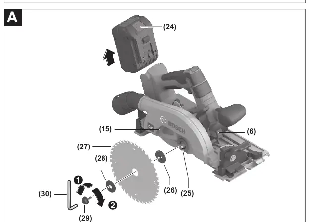 Blade change procedure