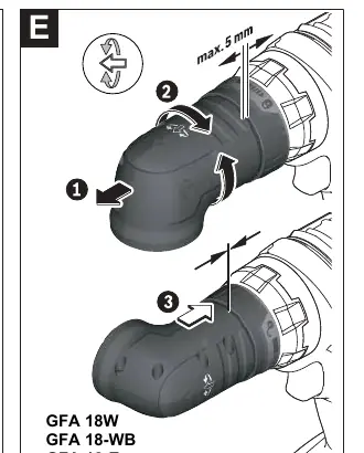 Rotating the adapter