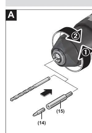 Tool change (A)
