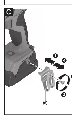 Belt clip (C)