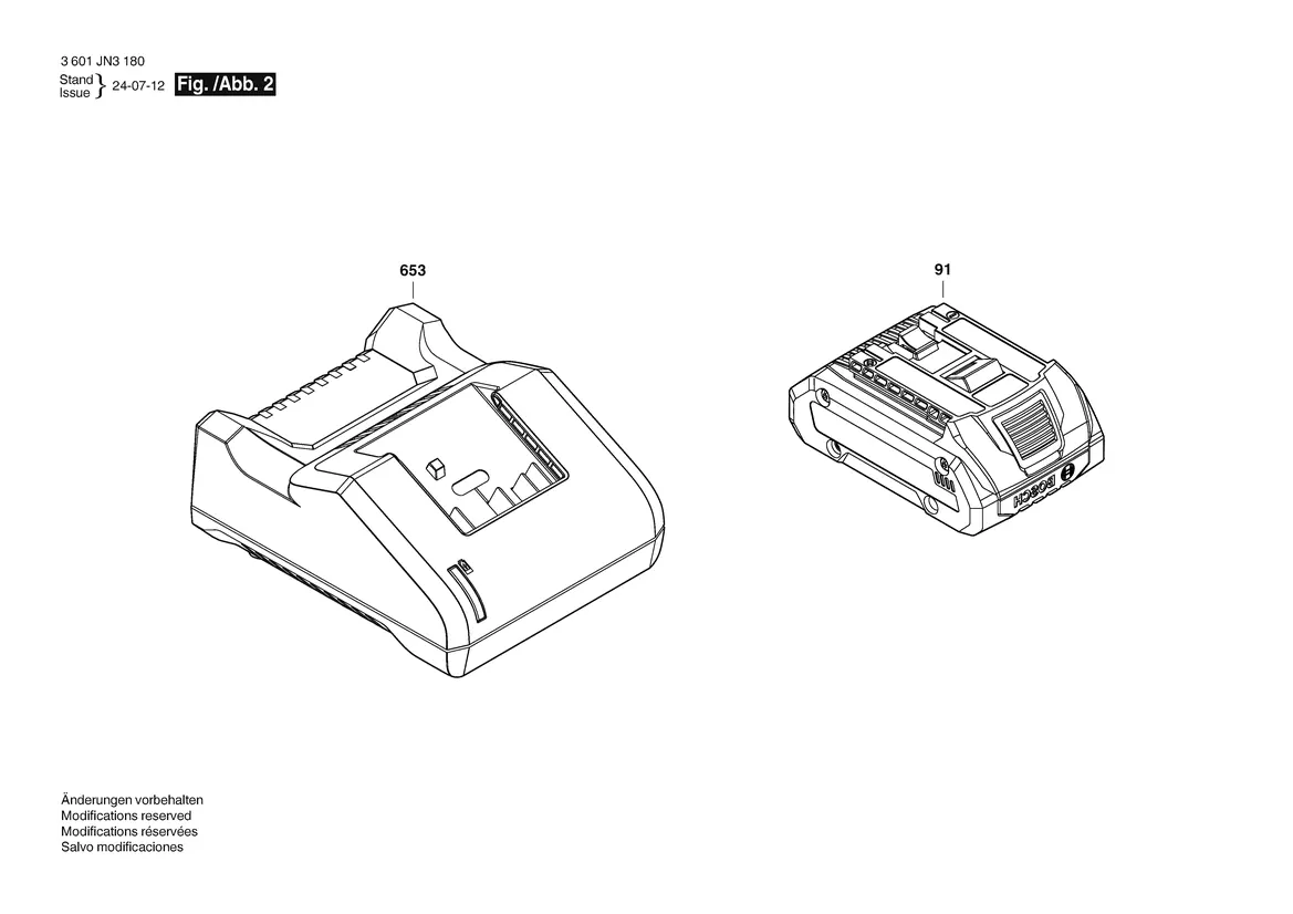 Battery pack and fast charger components.