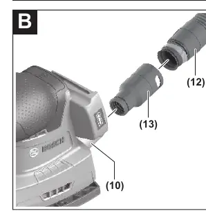 External dust extraction