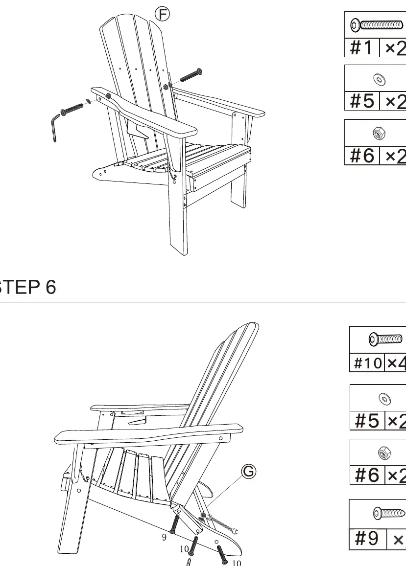 Assembly steps 5 and 6