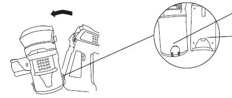 Attach the dust container to the main unit.