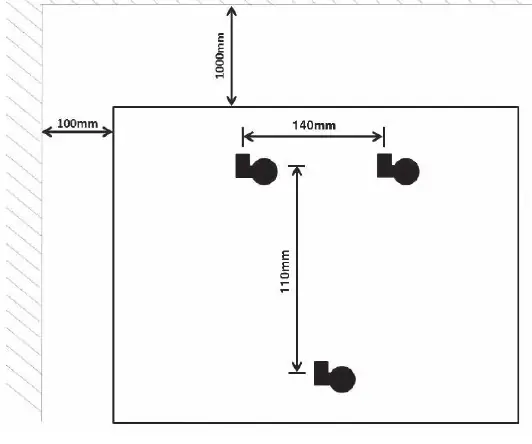 Wall mounting dimensions