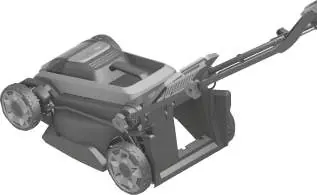Prepare the rear discharge flap for the grass box.
