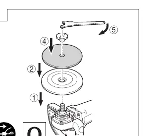 Assembling the sanding disc