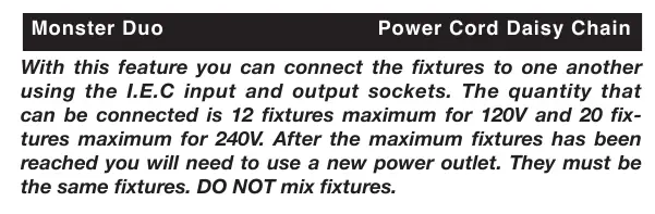Power Cord Daisy Chain