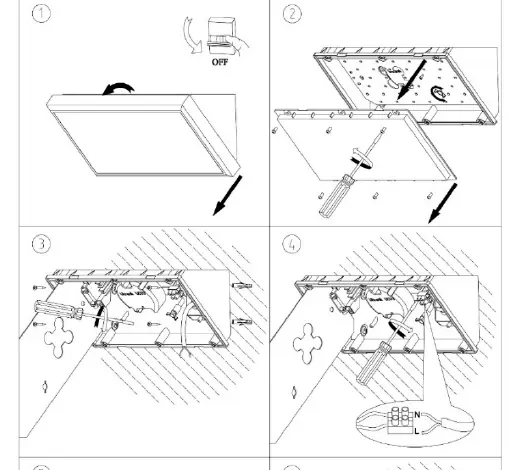 Installation steps 1-6