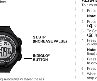 Watch button functions