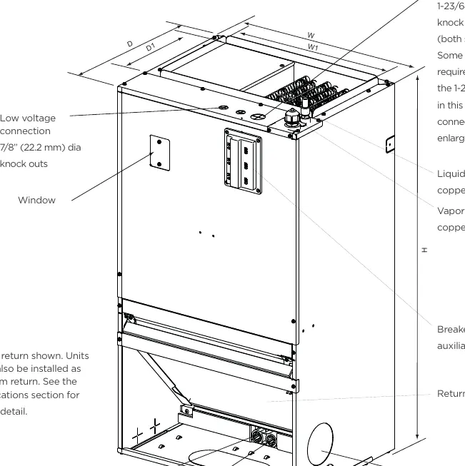 Unit dimensions diagram