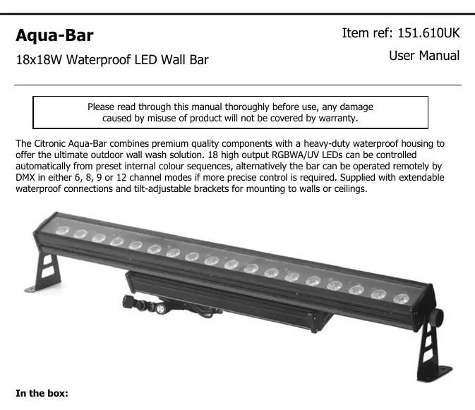 Installation diagram from the manual