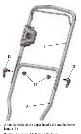 Installing the upper handle