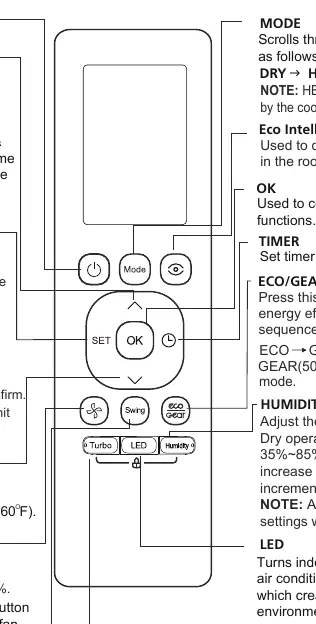 Remote controller button layout