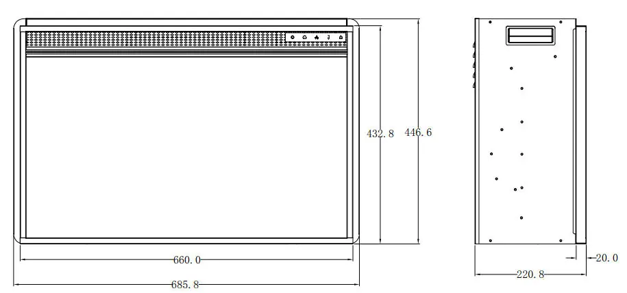 Product dimensions
