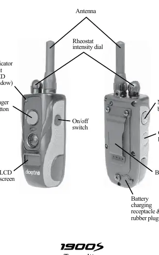Transmitter controls and components