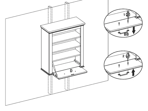 Changing the cabinet handle