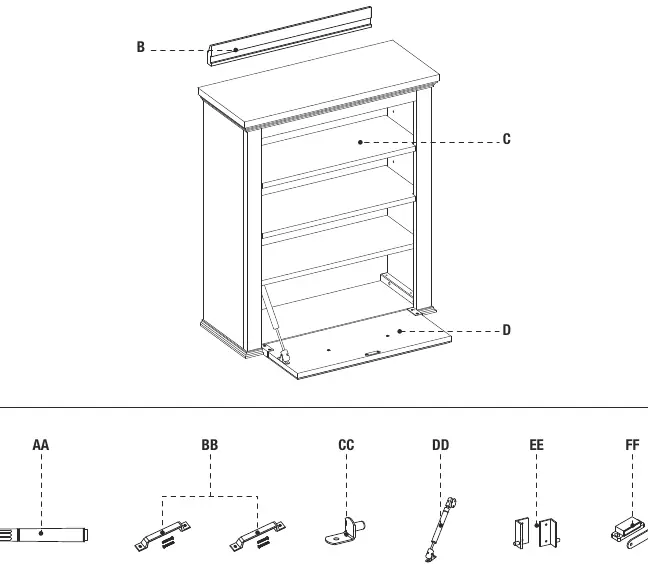 Service parts diagram