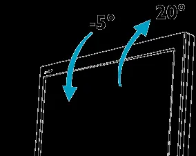 Tilt the monitor screen to the desired angle.