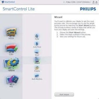 SmartControl Lite Position adjustment