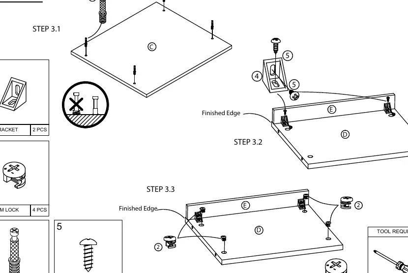 Step 3 assembly details