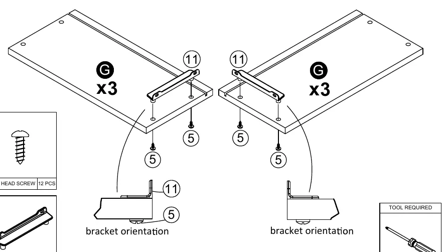 Step 1: Initial frame assembly
