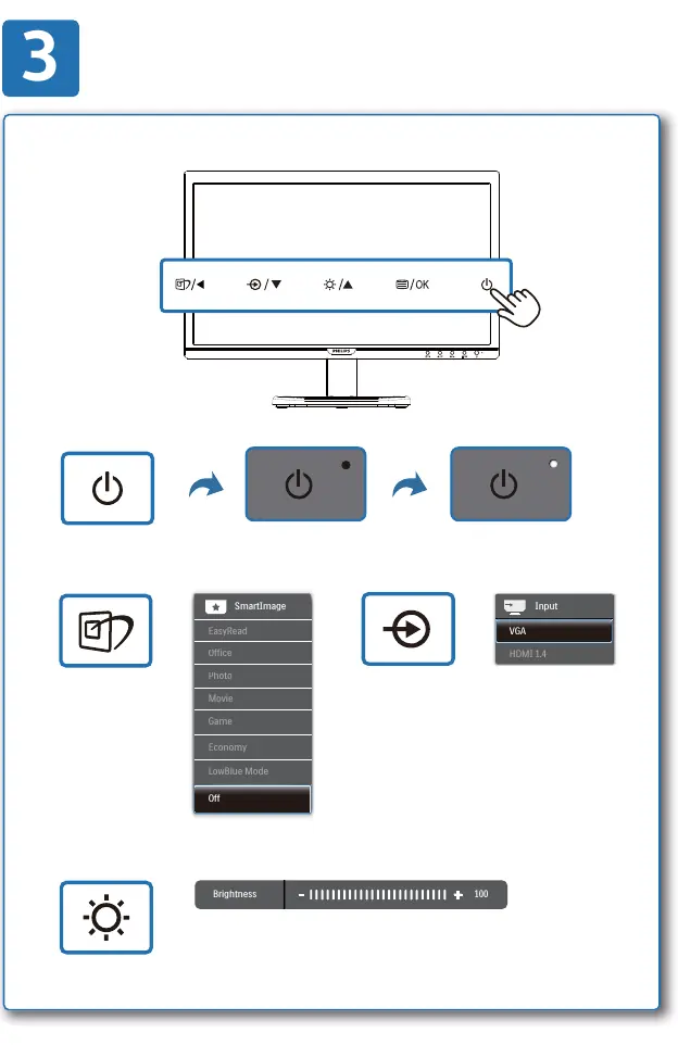 OSD menu navigation