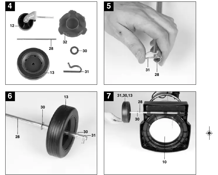 Wheel assembly sequence