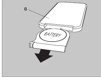 Replacing the remote control battery