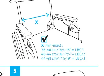 Sizing chart for LBC models.