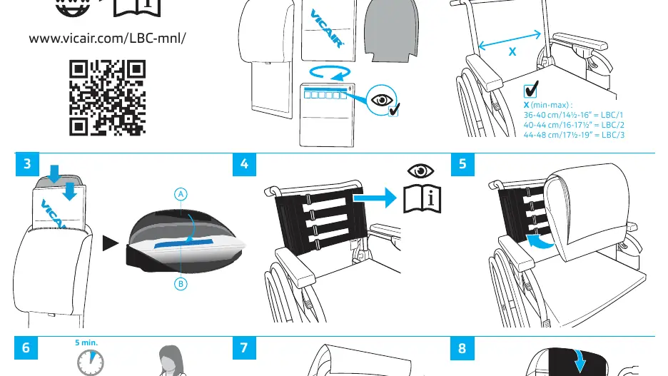Initial mounting and strap attachment steps (1-5).
