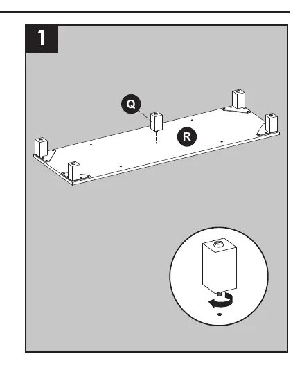 Step 1: Base assembly