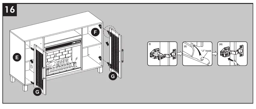Step 16: Door installation