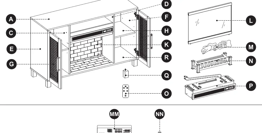 Replacement parts diagram