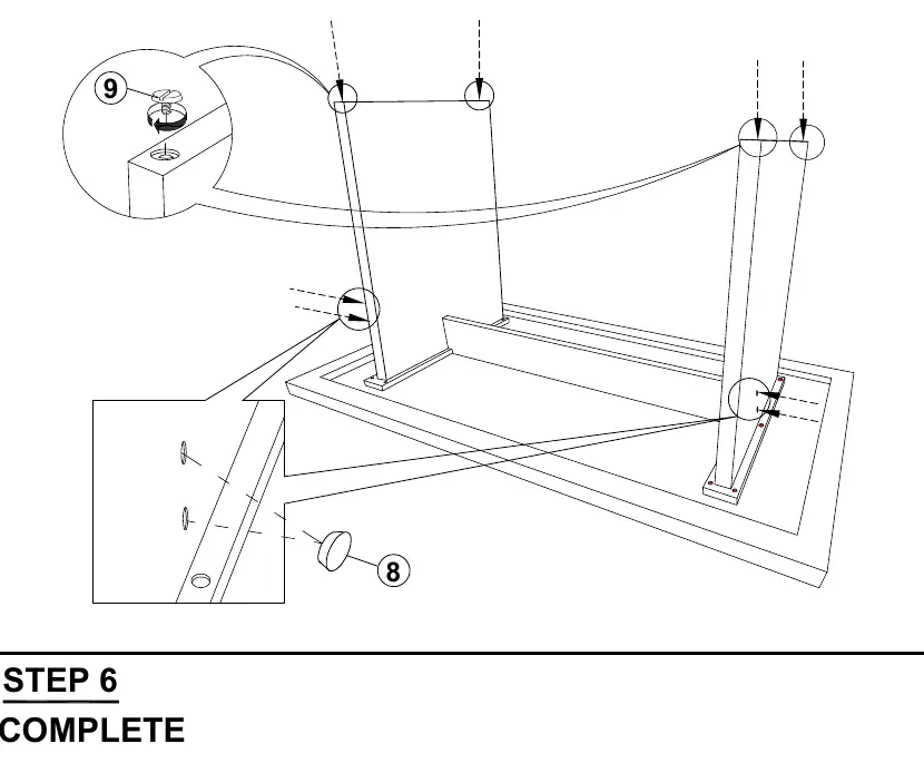 Step 5 assembly details
