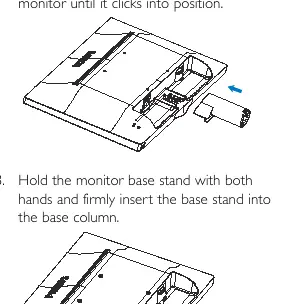 Base stand installation steps