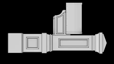 Verify the mailbox post assembly orientation.
