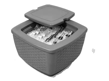 Example of a beverage cooler setup.