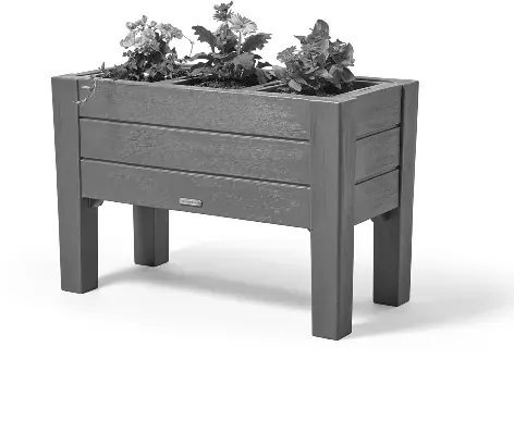 Example of a completed planter box setup.