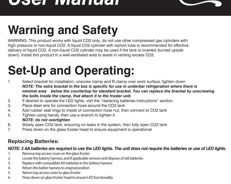 Installation diagram from the manual