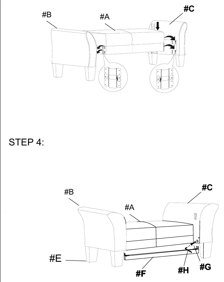 Assembly steps 3 and 4