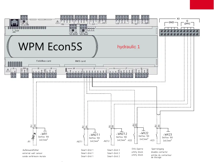 WPM Econ5S wiring diagram for Hydraulic 1