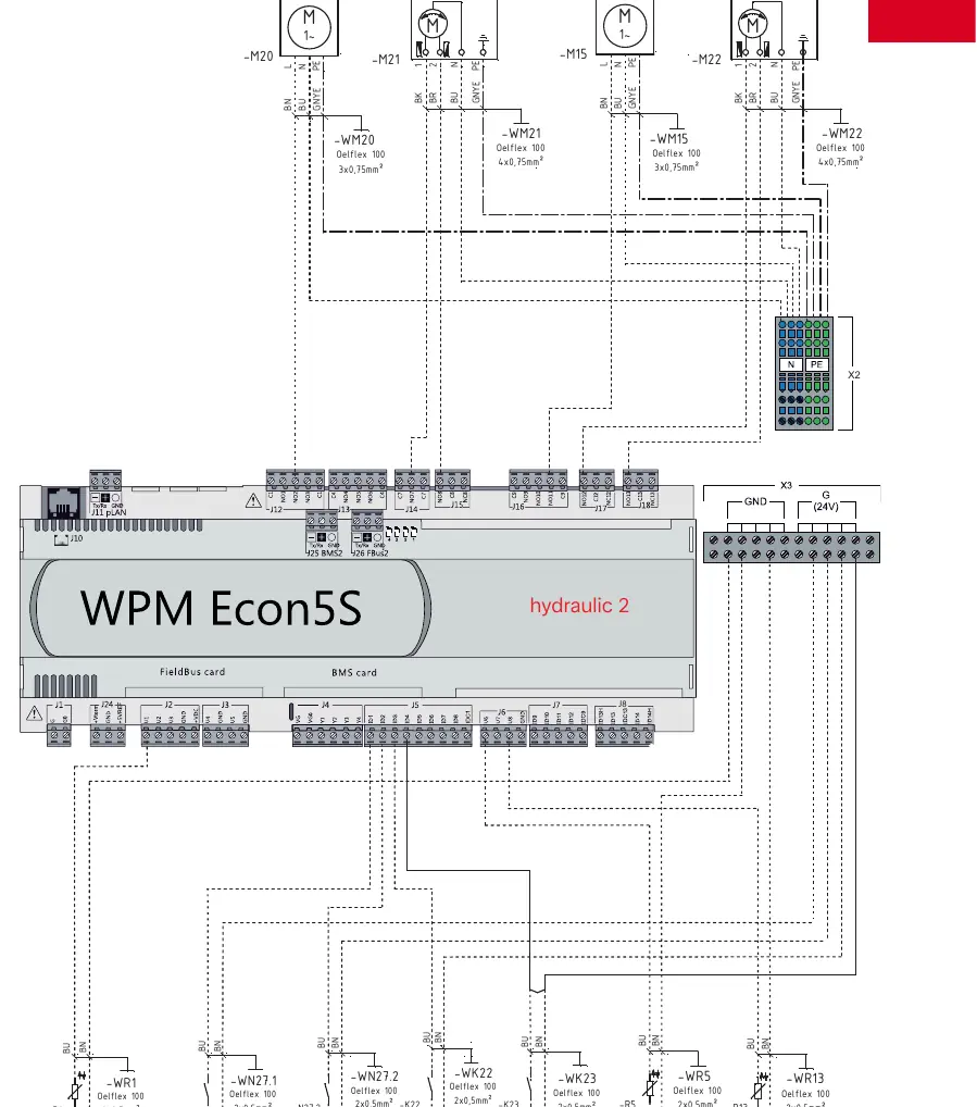 WPM Econ5S wiring diagram for Hydraulic 2
