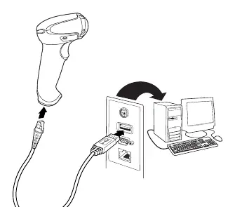Corded Xenon XP Scanner USB Connection
