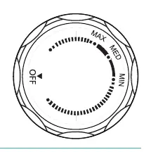Temperature control knob