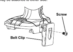 Attaching belt clip