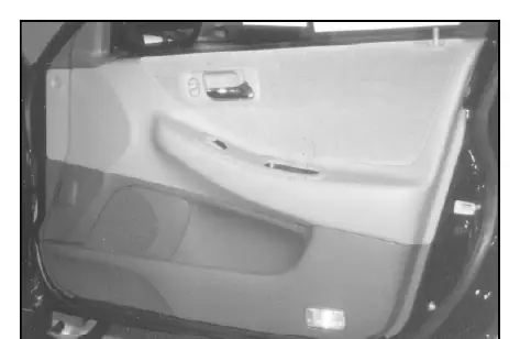Front door panel view
