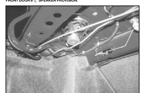 Rear deck speaker provision
