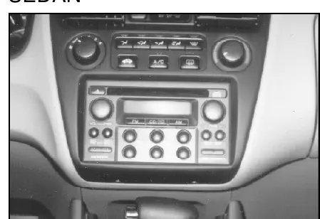Dash radio removal view